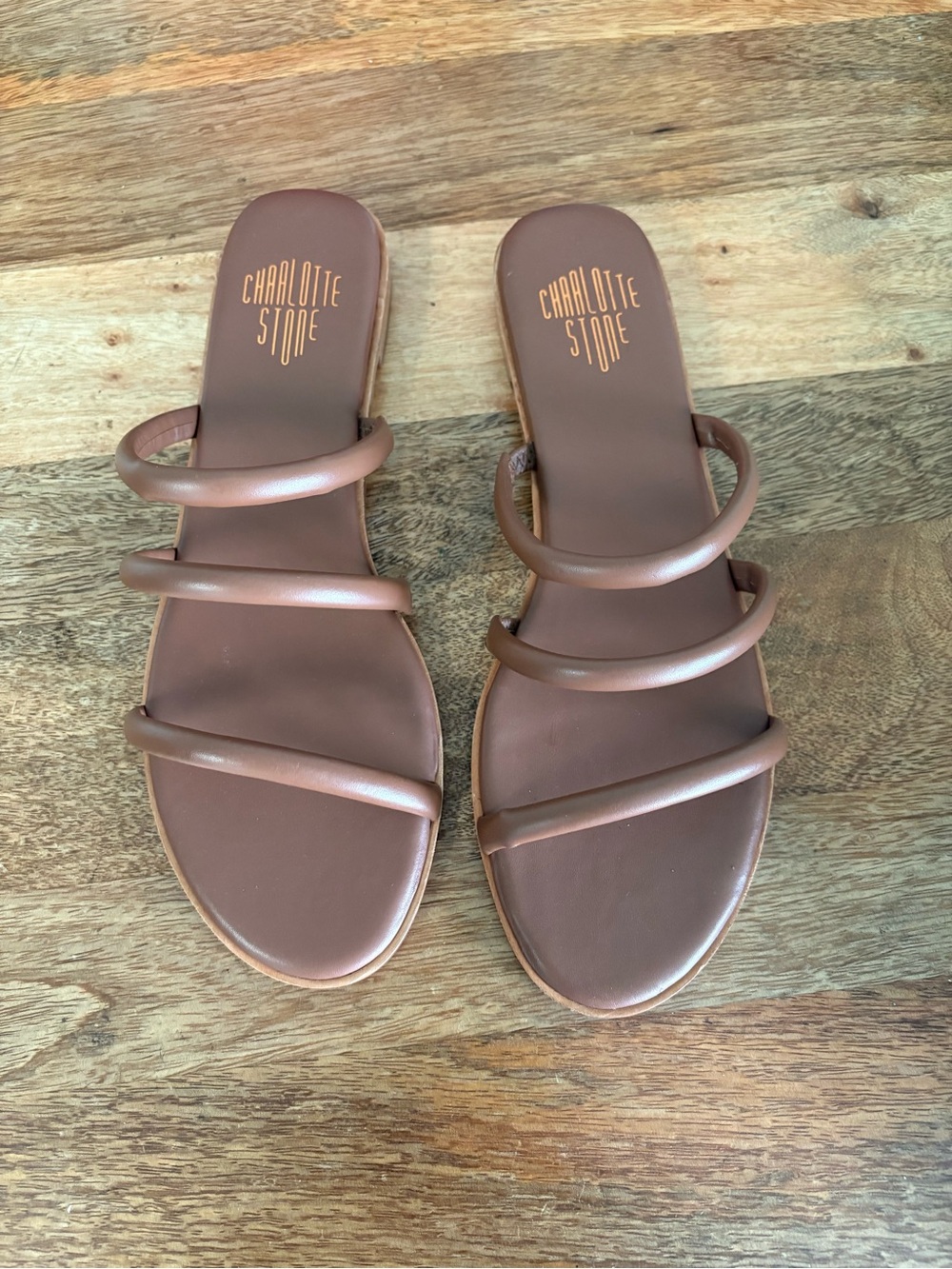 Charlotte Stone Bruna Triple-Strap Sandals